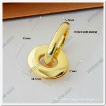 zinc alloy gold bag handle holder